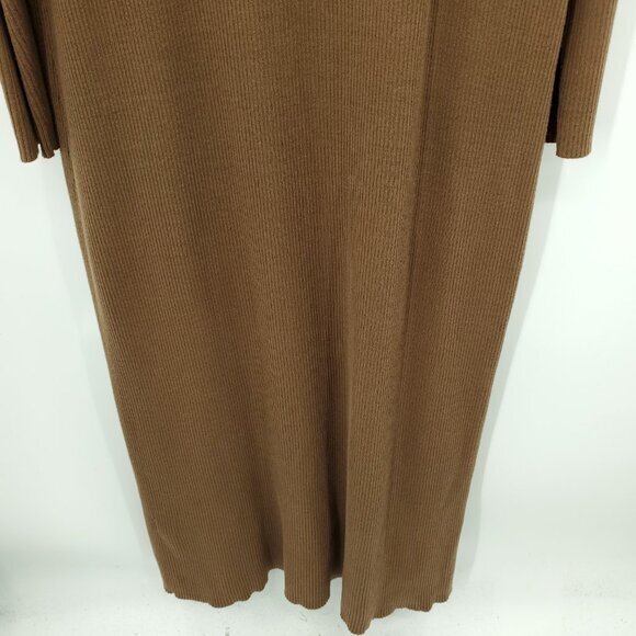VTG Y2K metrostyle Ribbed Maxi Matching Tank Dress/Duster Sweater Set 1X Brown - Picture 10 of 16